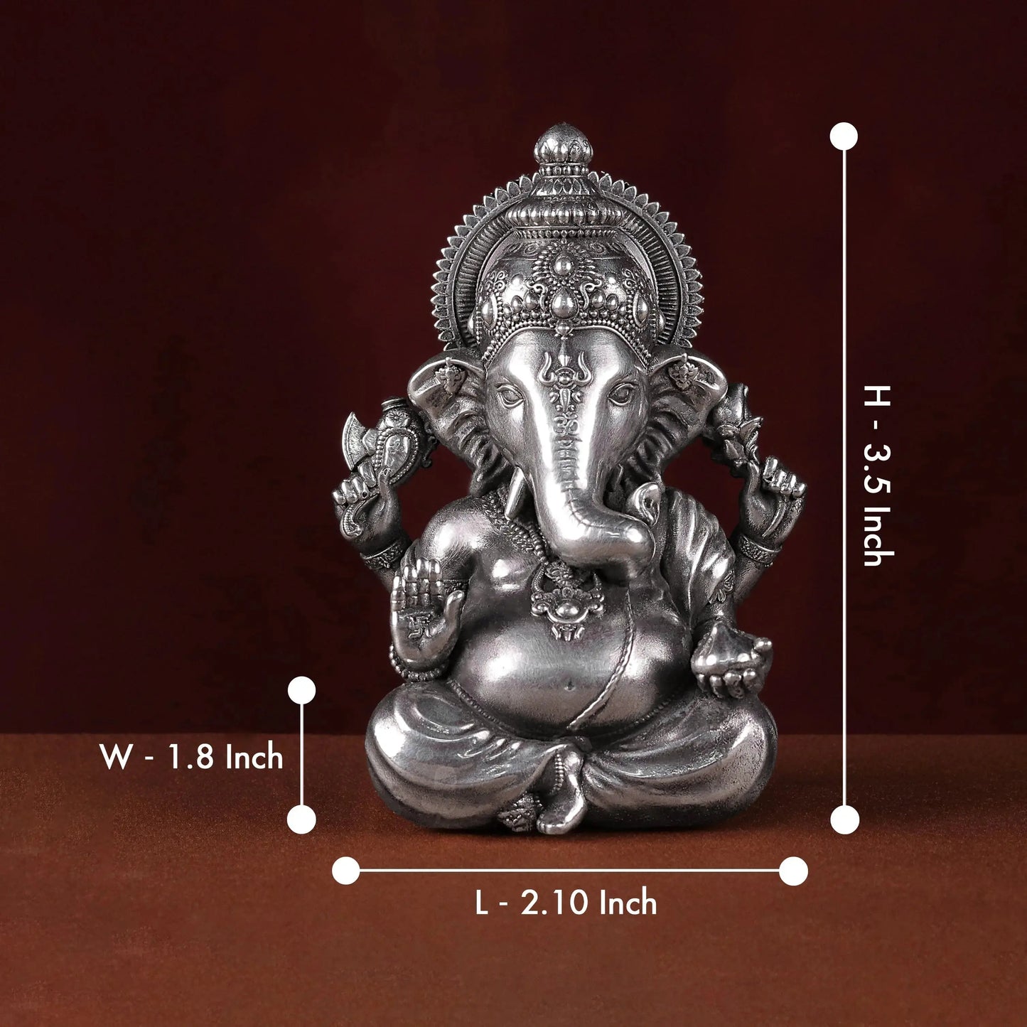 Ganesh ji 45 - 50 Gm 999 Silver