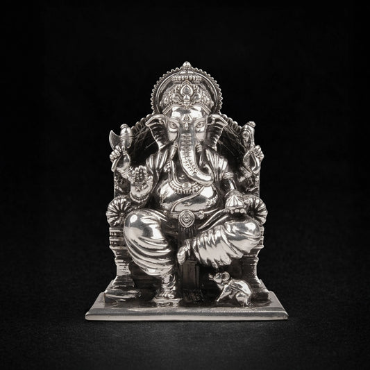 Lalitasana Ganesha Idol 15 - 21 Gm 999 Silver