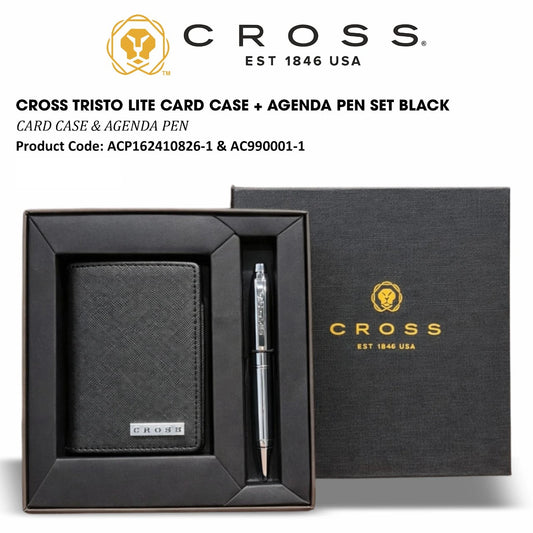 GP Cross Tristo Lite Card Case + Agenda Pen Set (CARD CASE & AGENDA PEN)