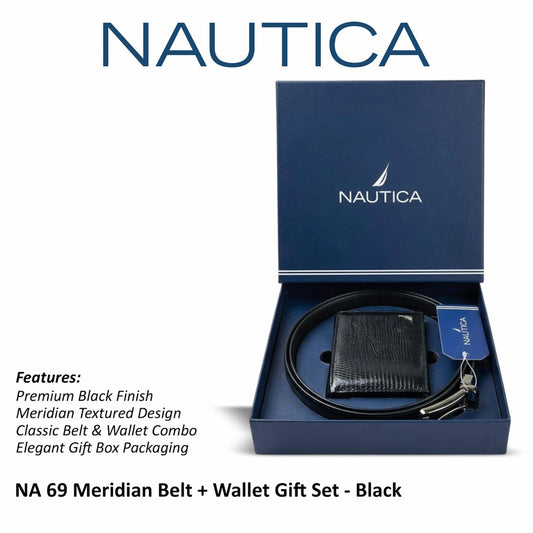 GP Nautica Meridian Belt + Wallet Gift Set