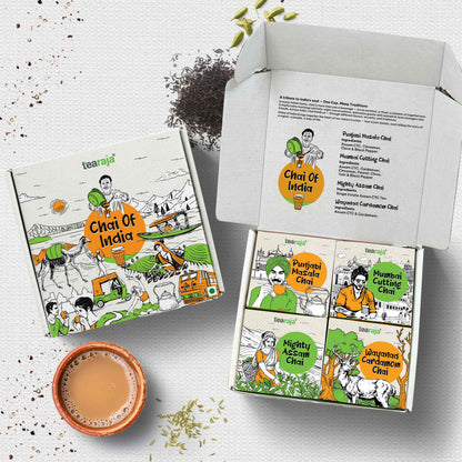 GP Chais of India – 4 Flavours Tea Combo (200g Pack)
