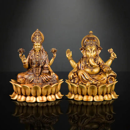 Dhanlaxmi Ganpati Bappa Murti (Lotus)