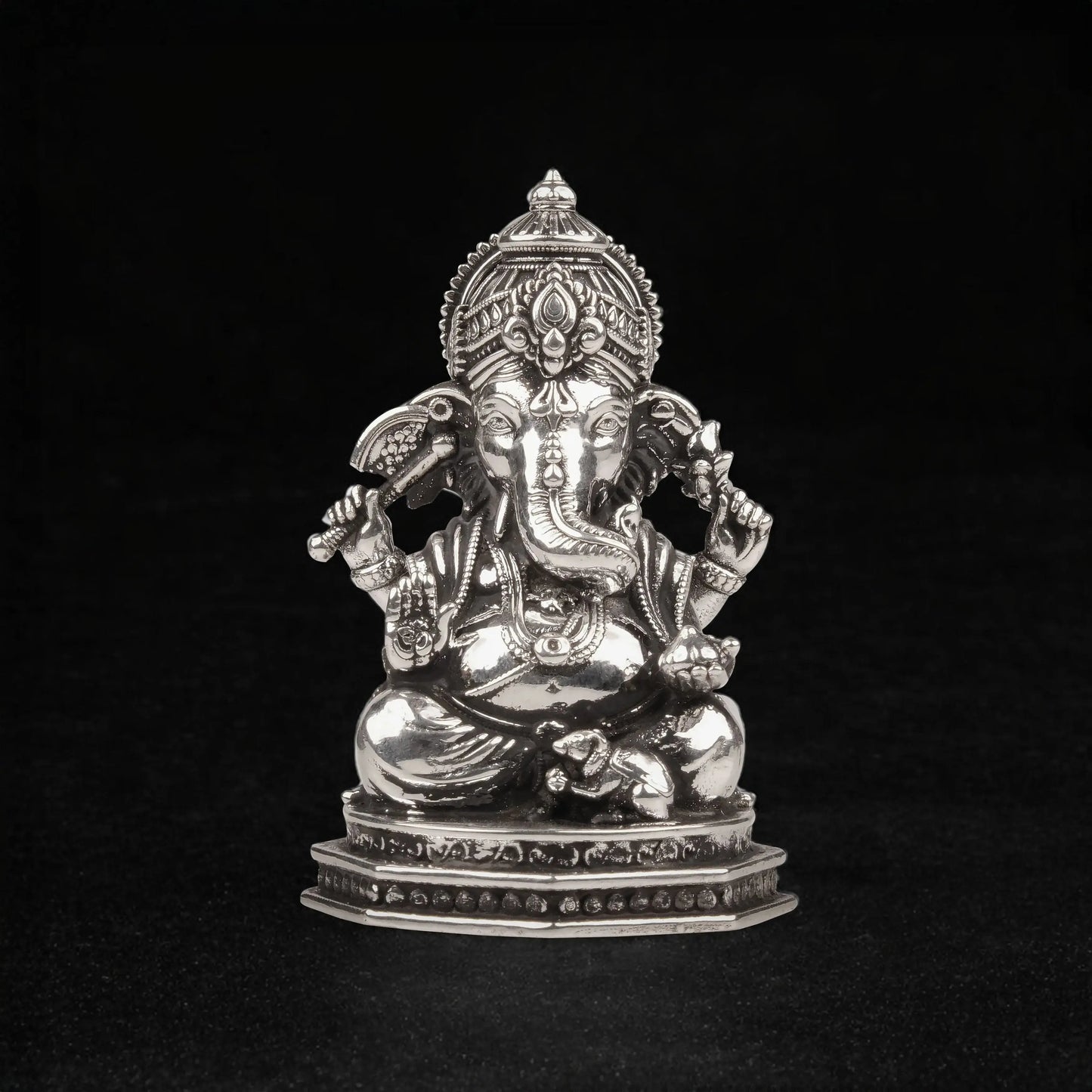 Divine Ganesha Murti 12 - 16 Gm 999 Silver