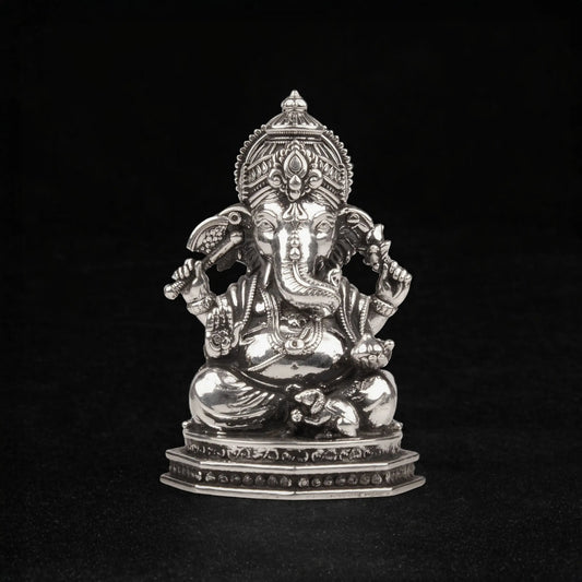 Divine Ganesha Murti 12 - 16 Gm 999 Silver