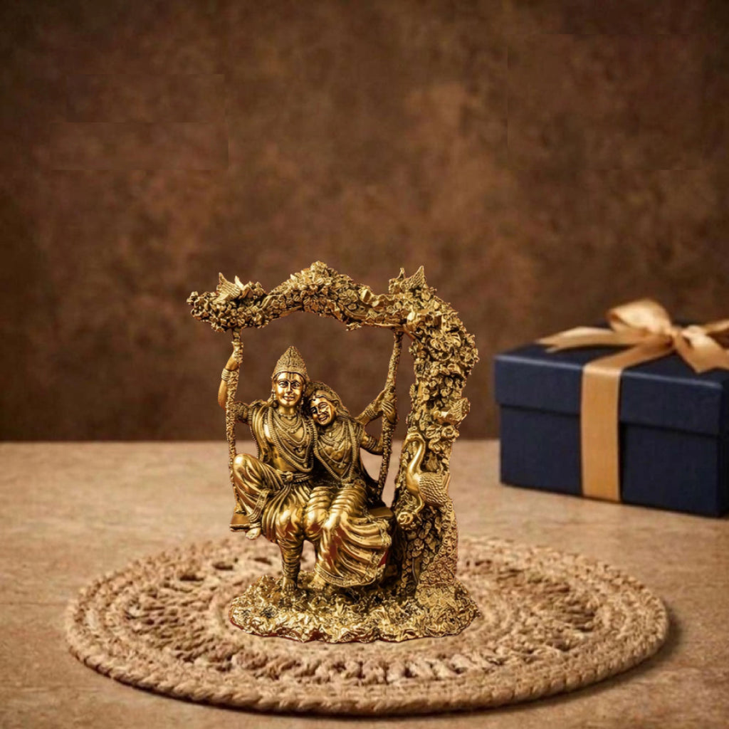 GP Radha Krishna seating on Jula Idol