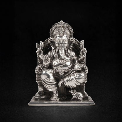 Lalitasana Ganesha Idol 15 - 21 Gm 999 Silver