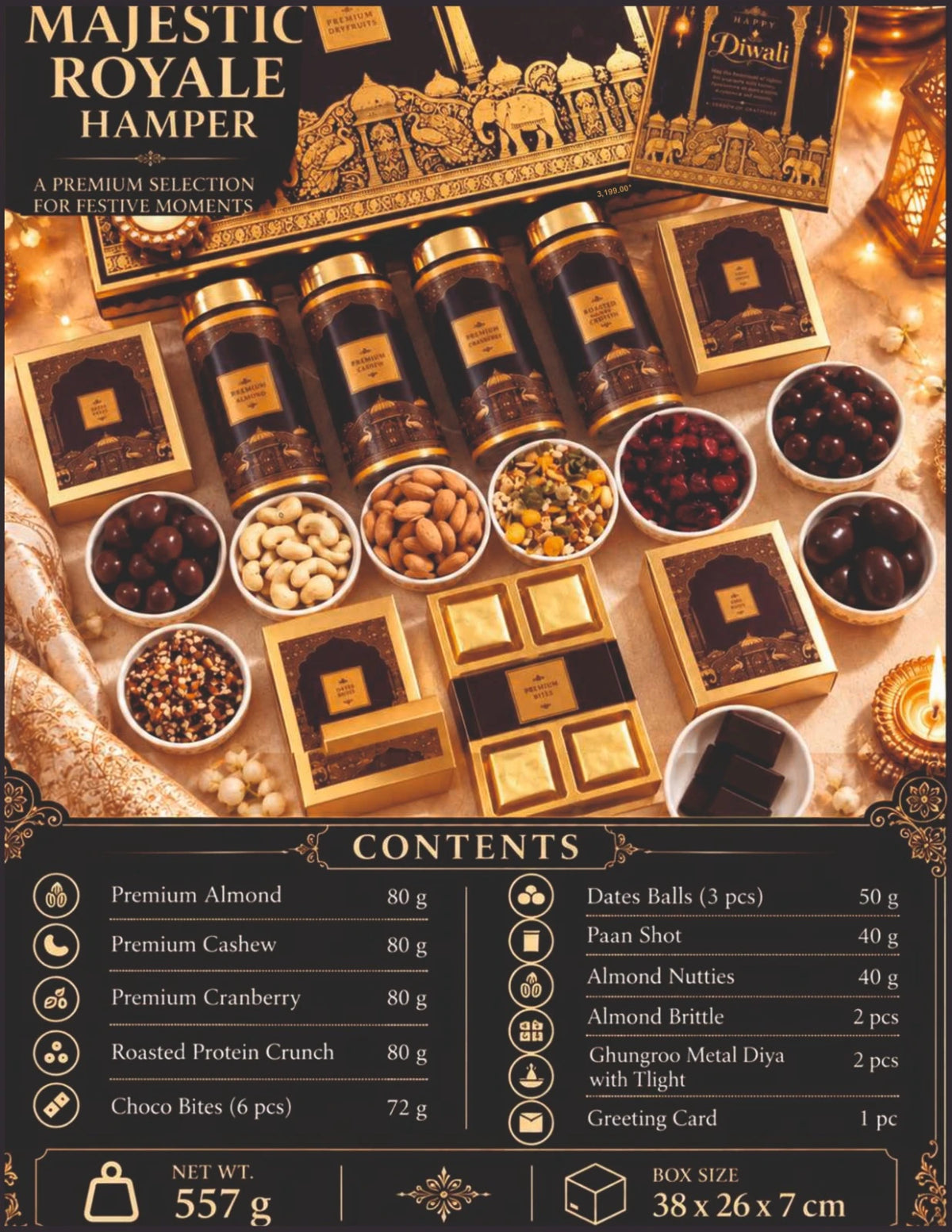 Majestic Royale Premium Dry Fruit & Diwali Gift Hamper