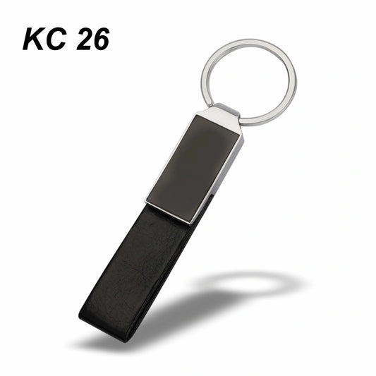 giftpro-black-leather-metal-keychain-for-car-and-bike